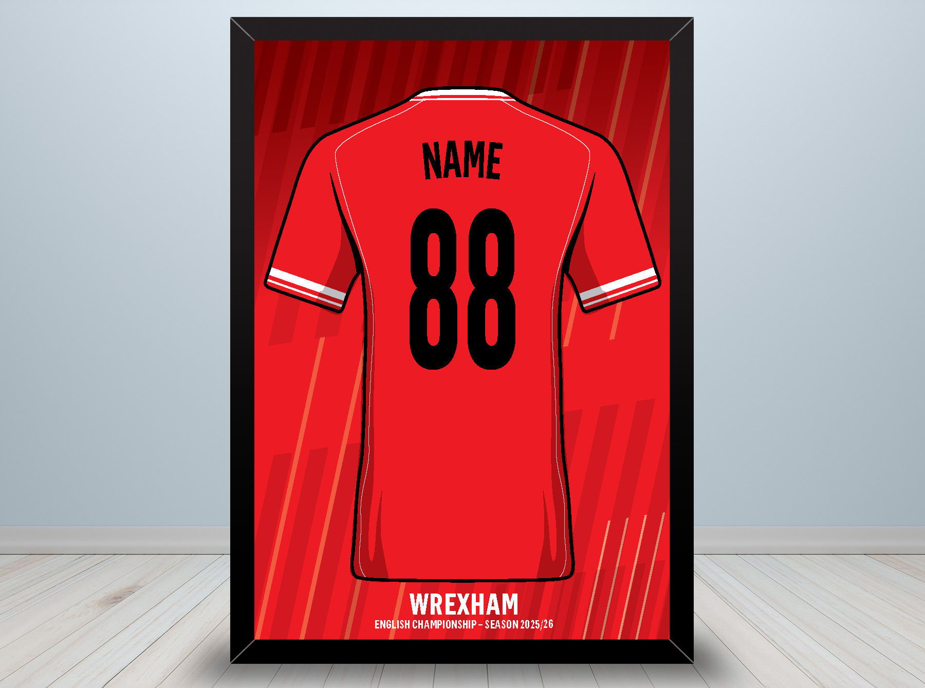 Wrexham Shirt A4 Print (unframed)