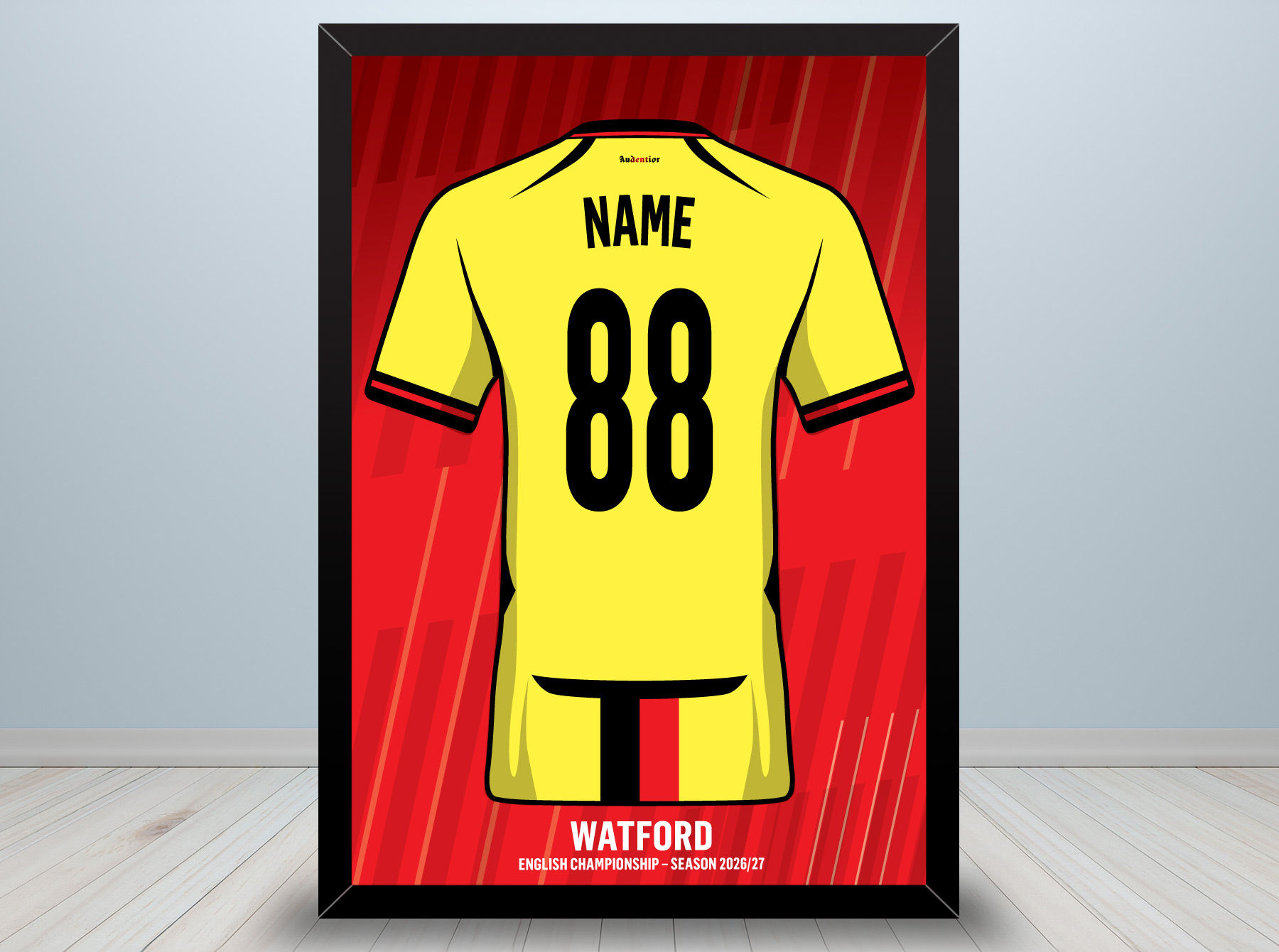 Watford Shirt A4 Print (unframed)