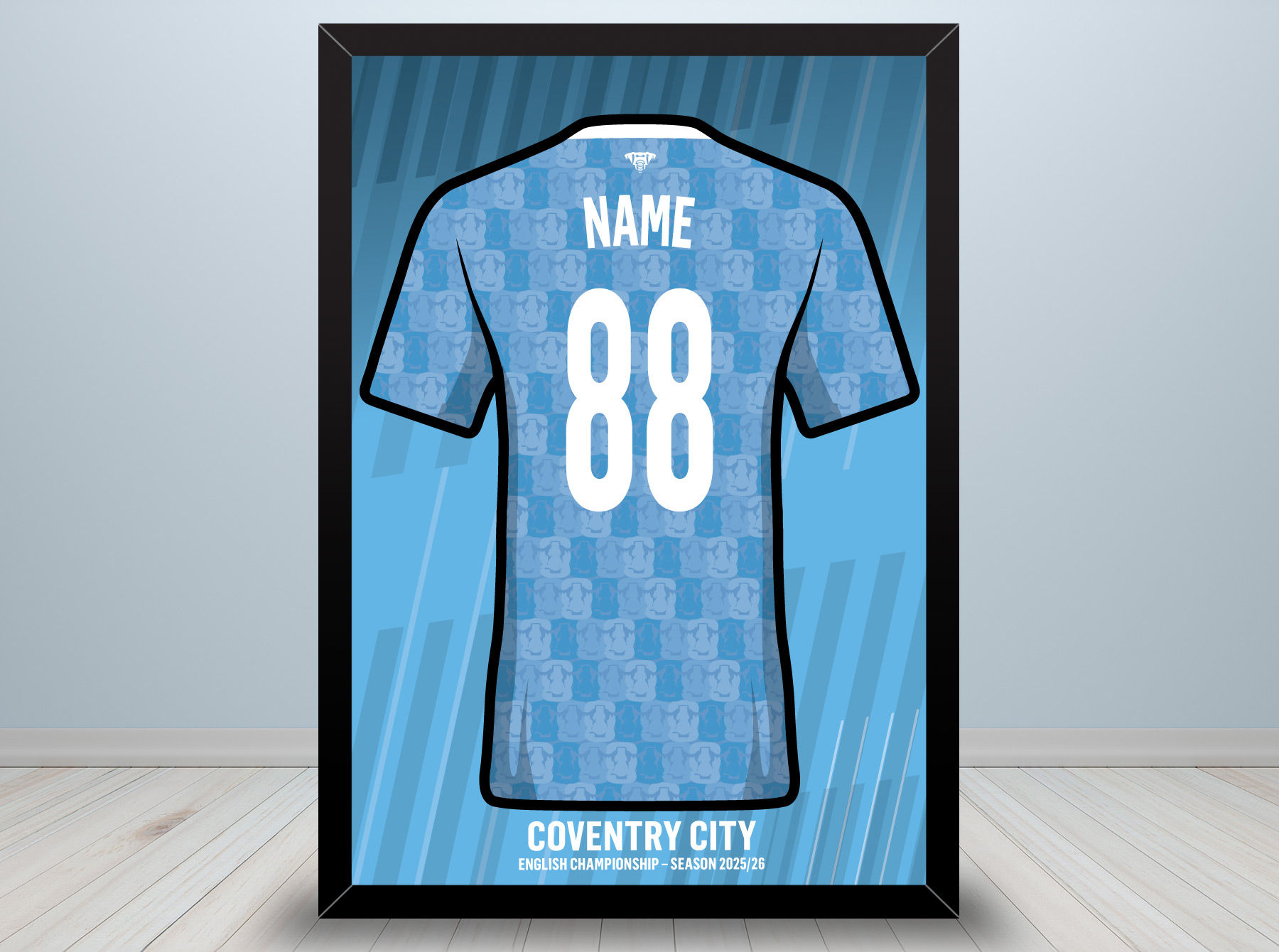 Coventry City Shirt A4 Print (unframed)