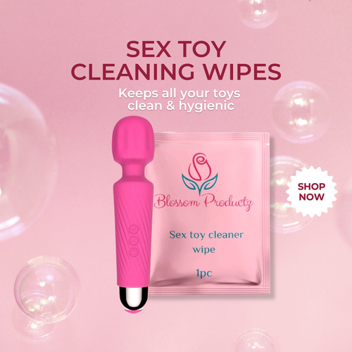 5 Blossom Productz Sex Toy Cleaning Wipes | Blossom Productz 5 Blossom Productz Sex Toy Cleaning Wipes | Blossom Productz