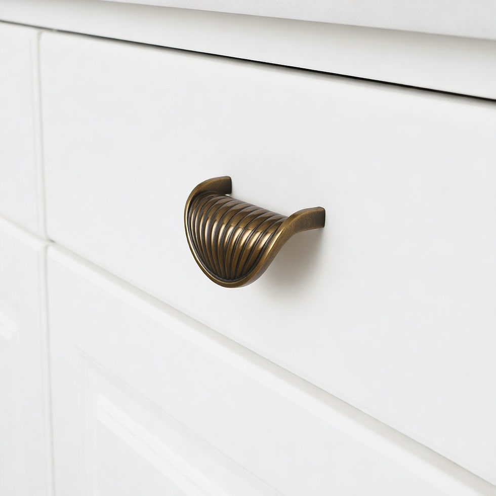 Antique Brass Cupboard Drawer Pull