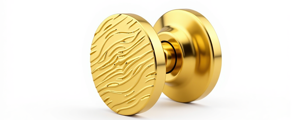 Craftacks India organic wave textured solid brass centre door knob in polished chrome finish, available in antique brass, unlacquered brass, and matte black