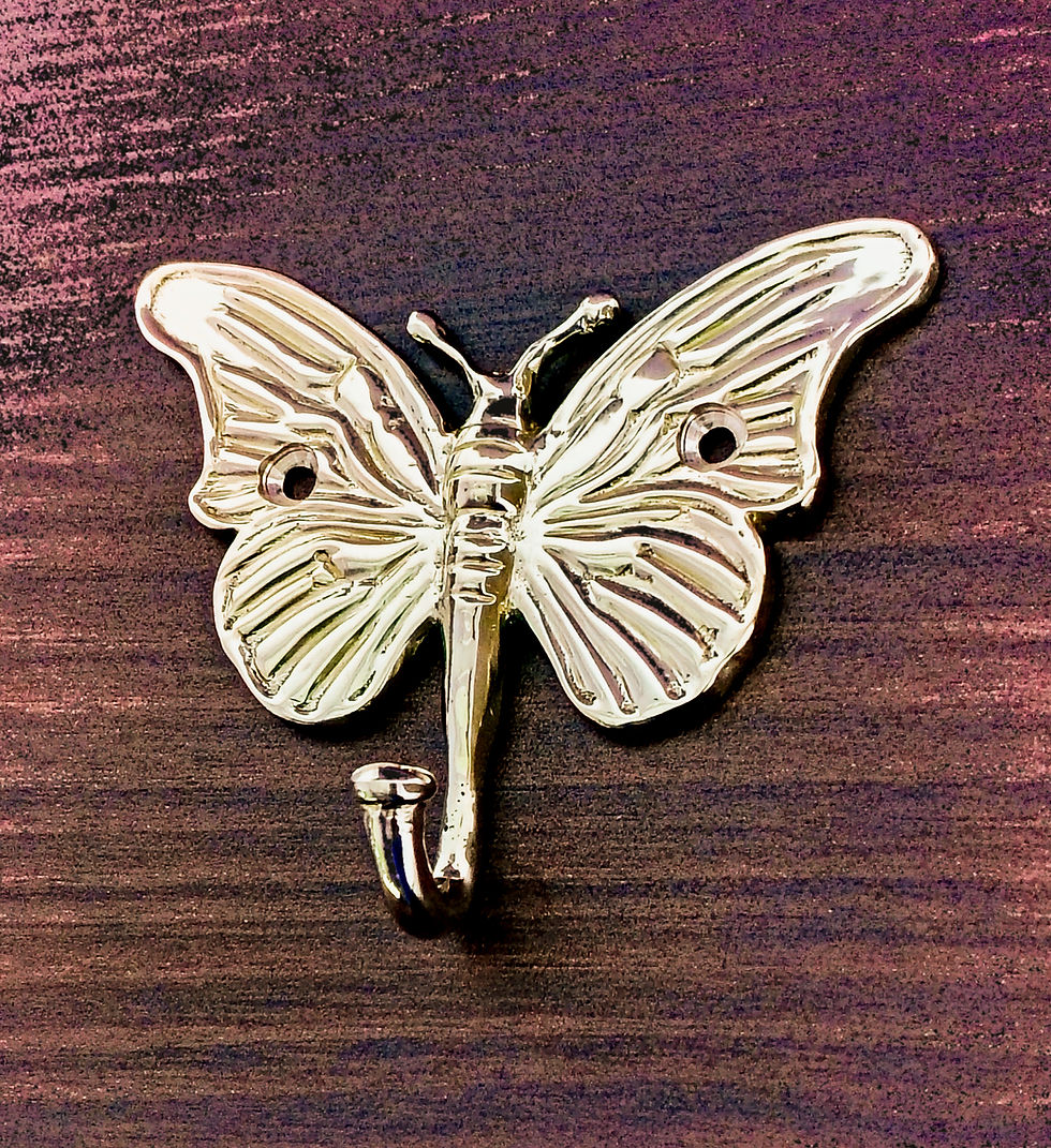 Brass Butterfly Wall Hook Beautiful Style