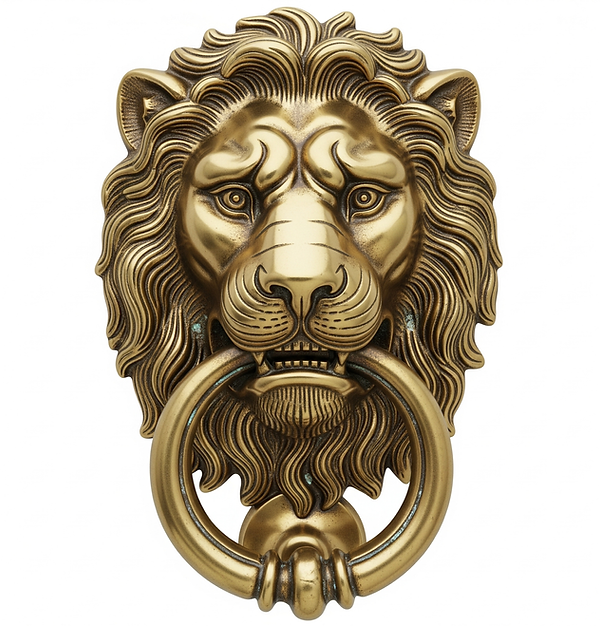 Brass Lion Door Knocker