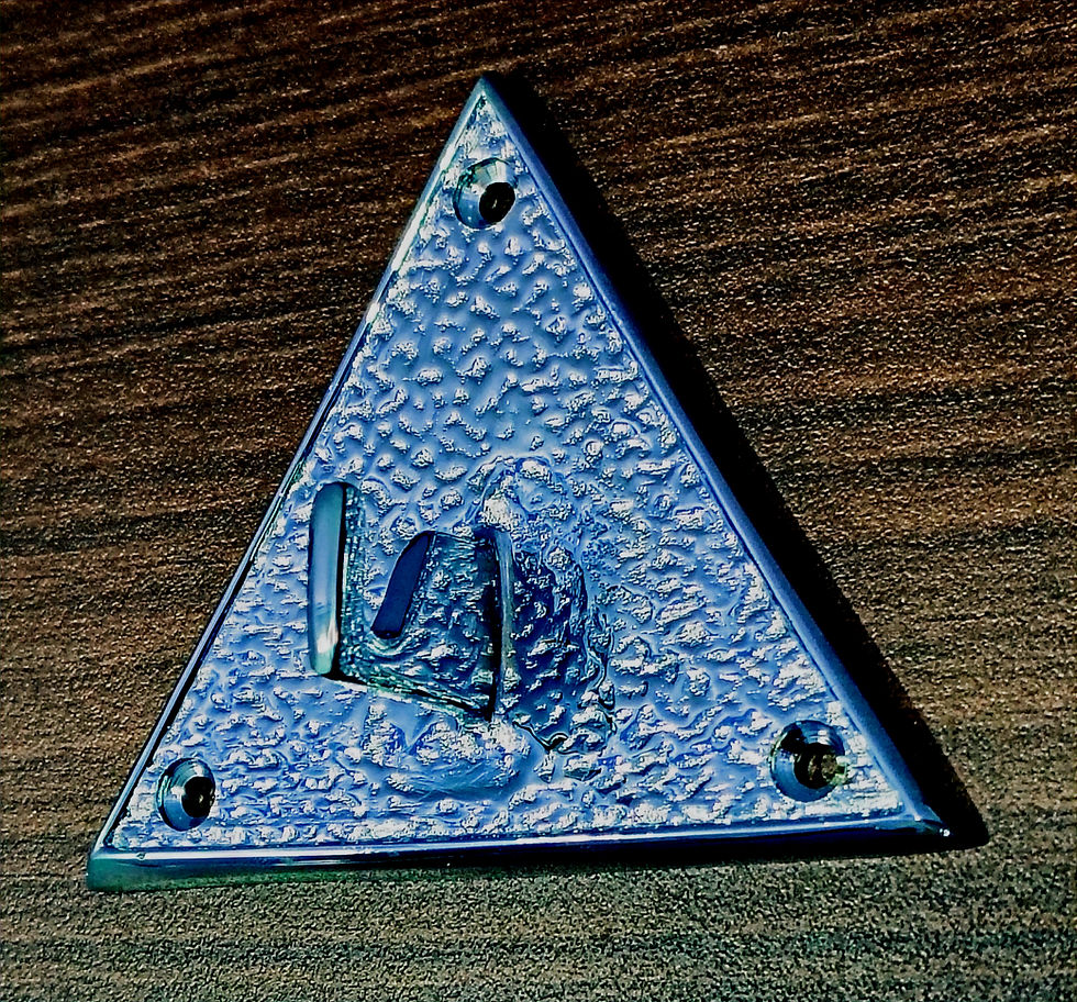 Wall Hook Amazing Texture Triangular Shape Chrome