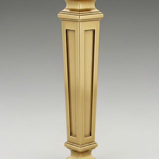 Furniture Leg American Art Deco Brass