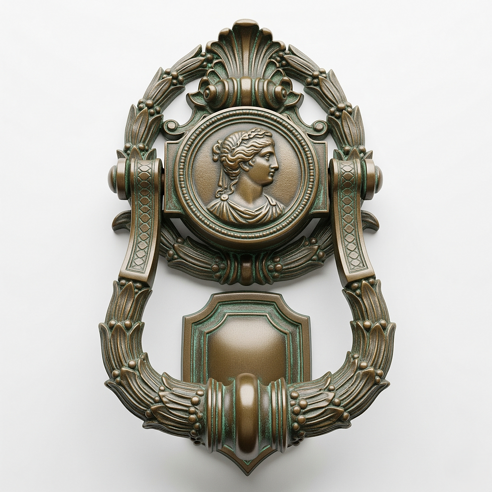 French Ampire Pattern Door Knocker