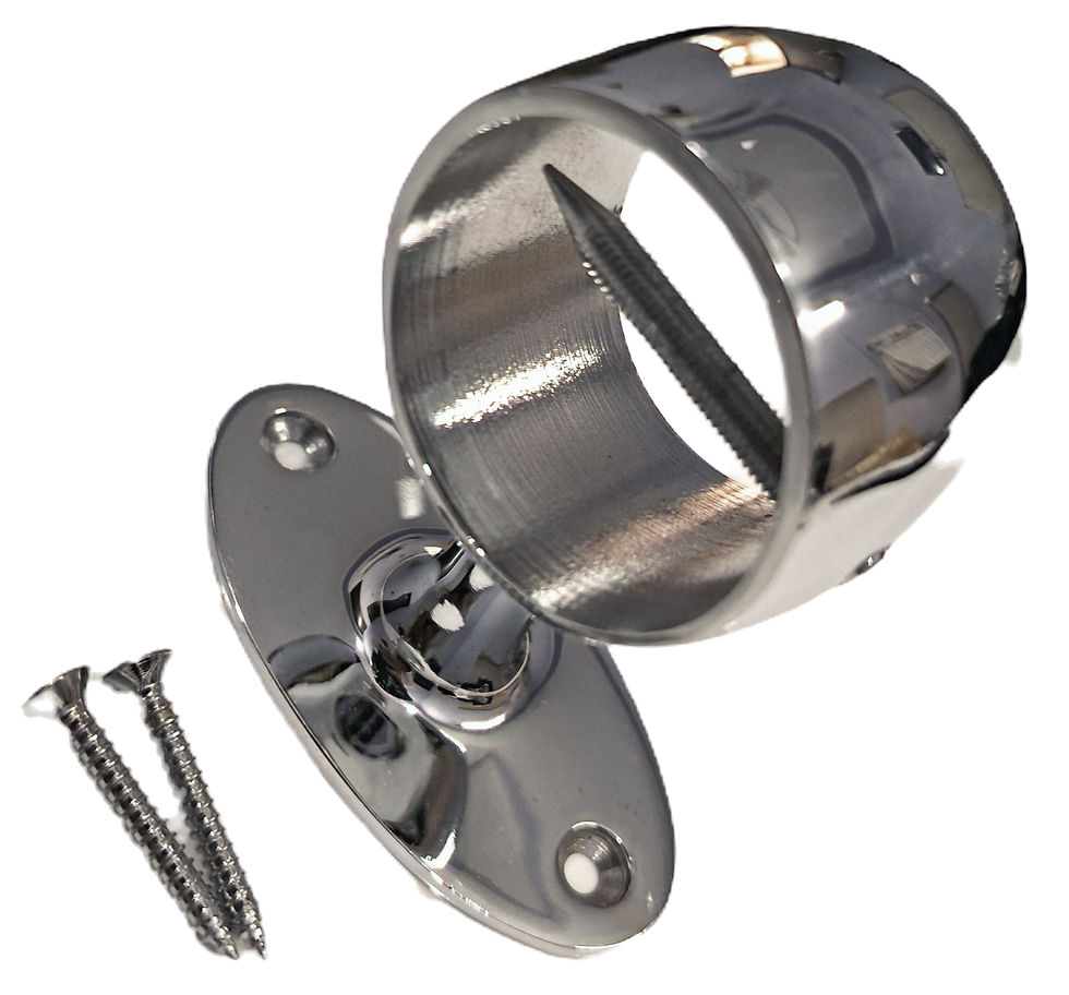 Chrome Decorative Rope Rail Bracket