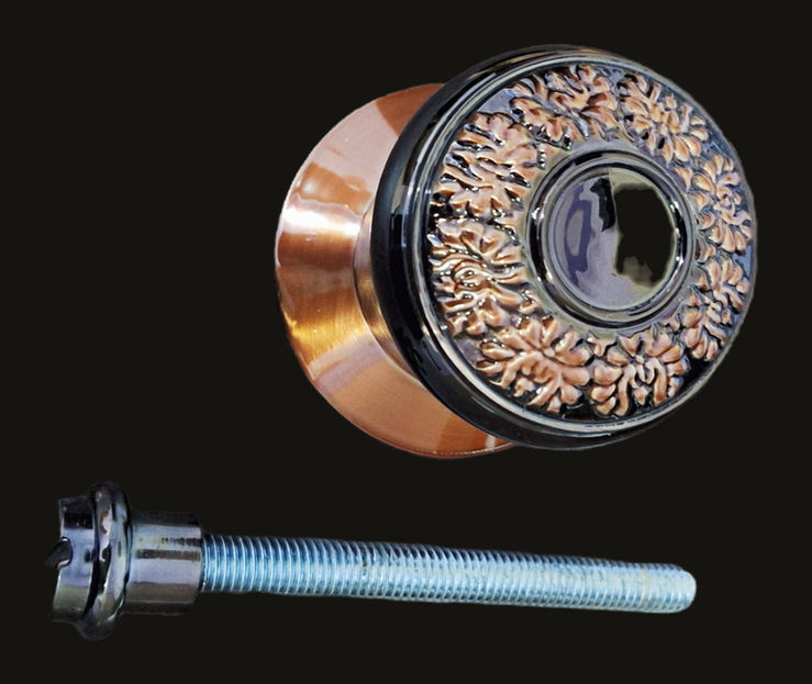 Center Doorknob China Finish Brown Copper Effect By Craftacks