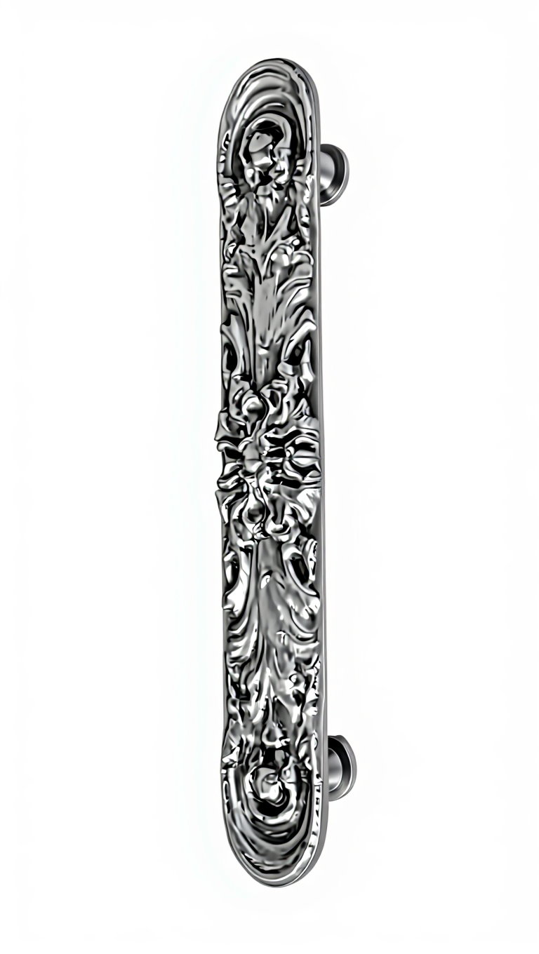 Thumbnail: Entry Way Door Pull Handle Art Deco PVD Chrome Finish