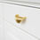 Thumbnail: PVD Brass Cupboard Drawer Pull