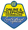 Online and Telephone Certified Counsellor logo