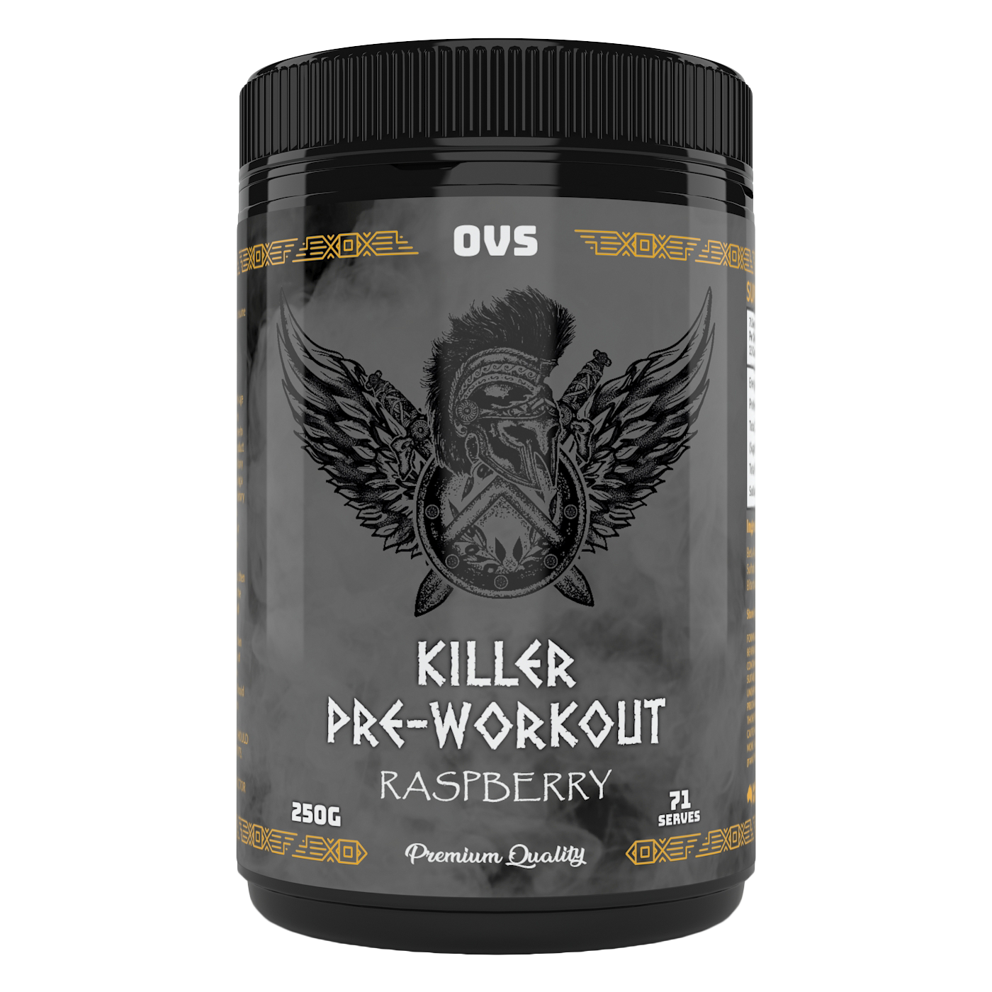 OVS KILLER PRE-WORKOUT - (RASPBERRY) 250G | 71 SERVES