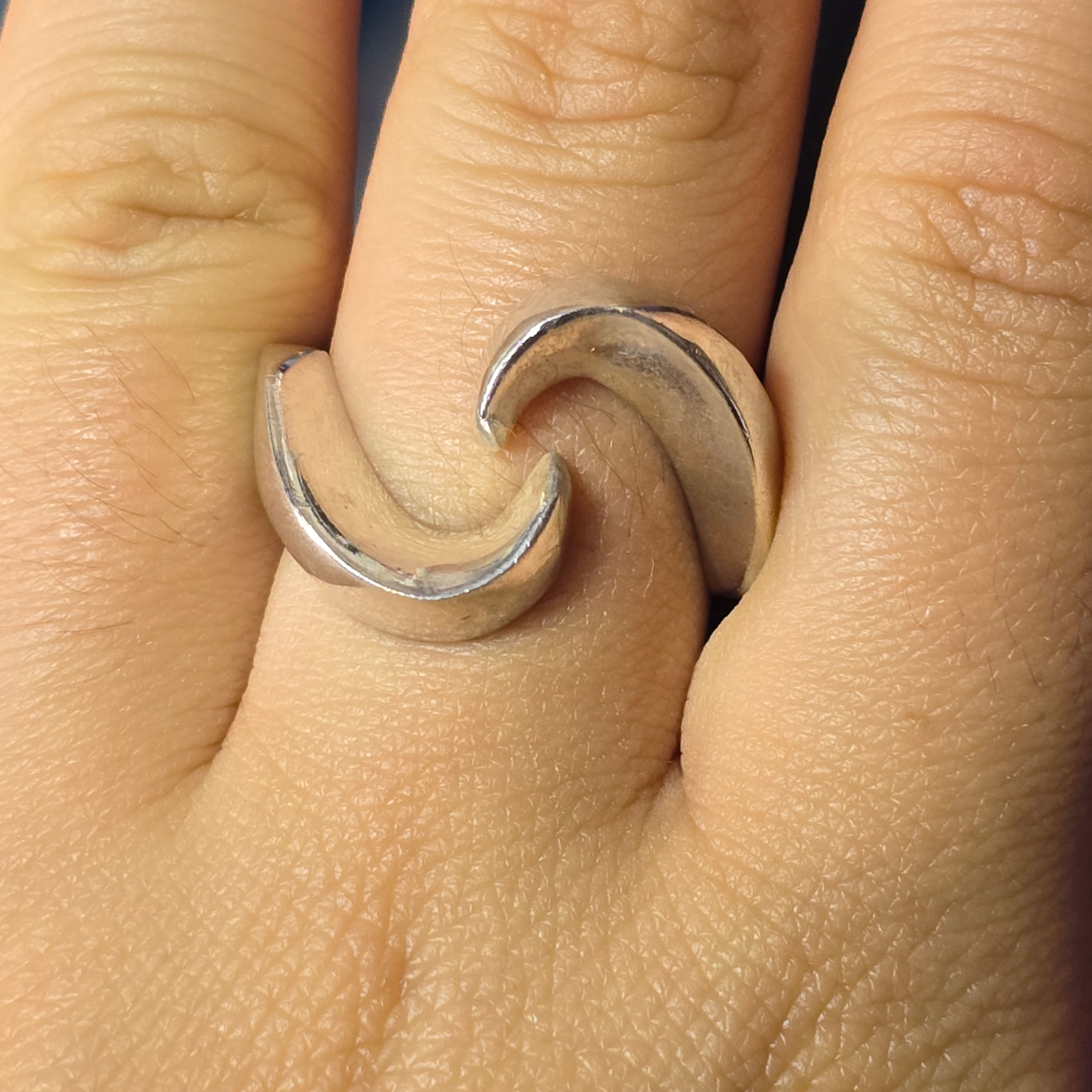 Anillo Ola de plata
