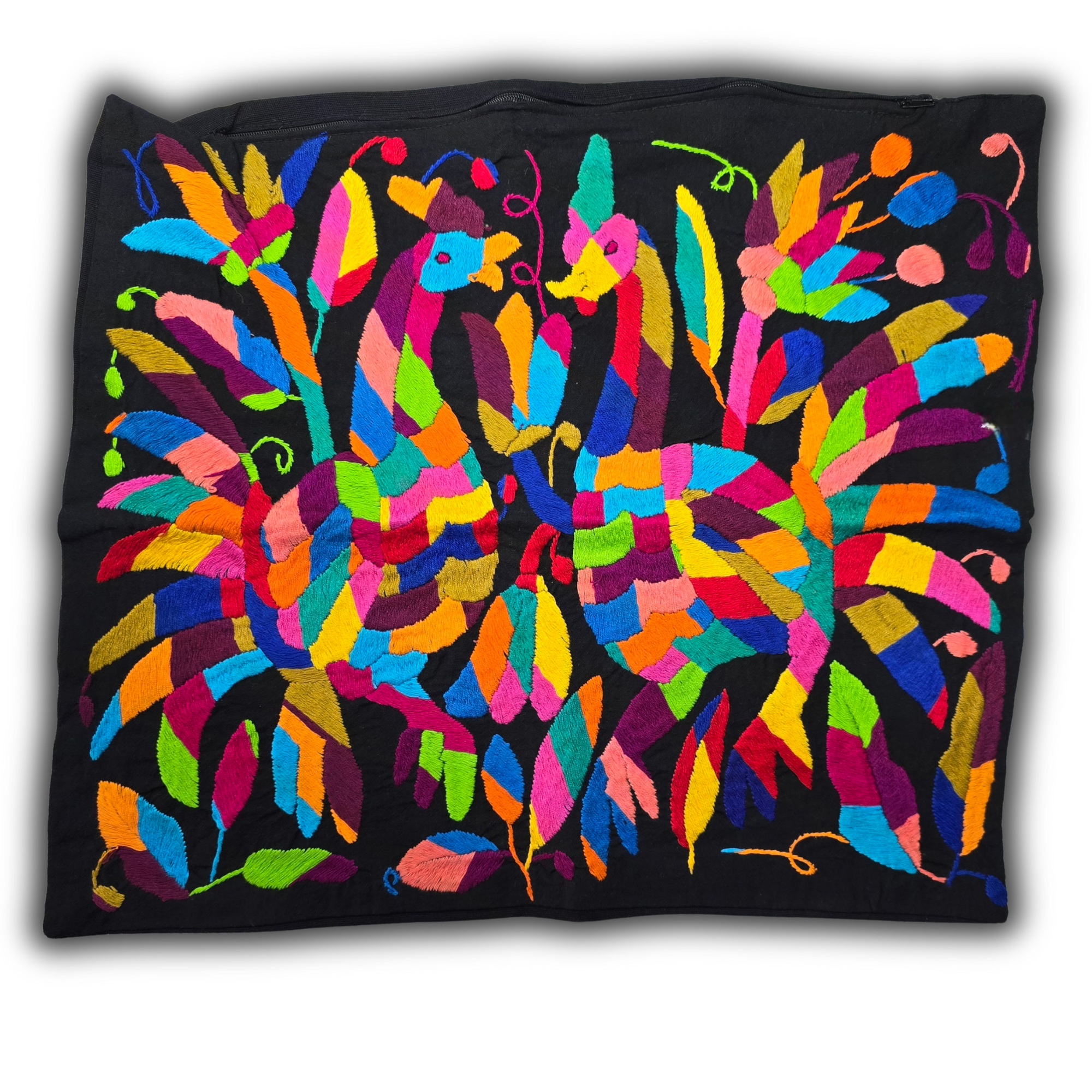 Funda de Cojín dúo pavo reales