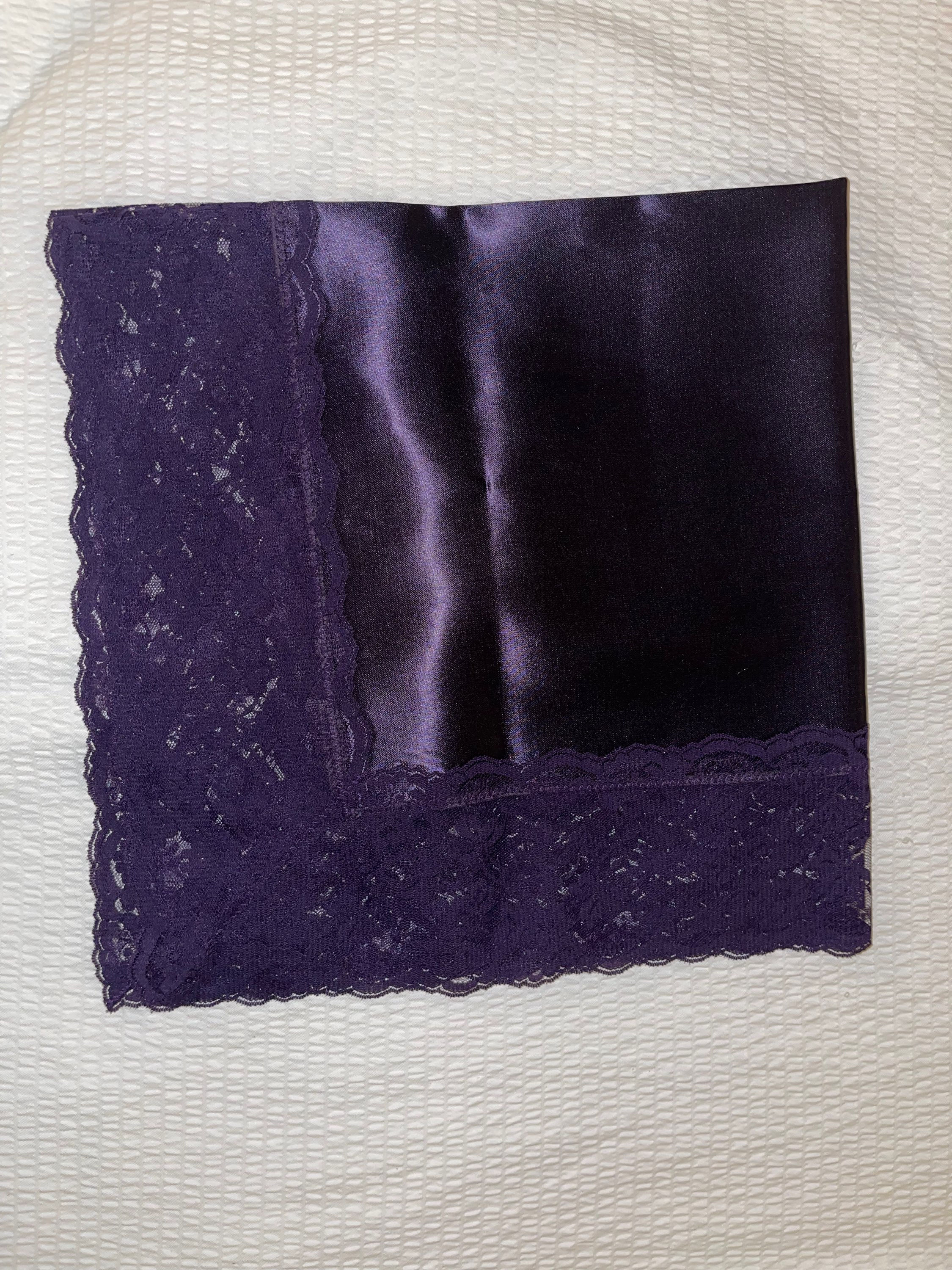 Elegant Satin Purple on Purple Lady Lap Cover