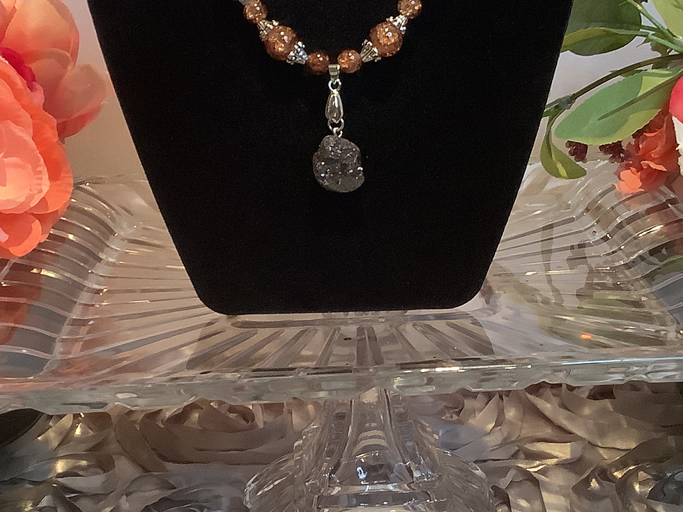 Thumbnail: Amber Necklace and Erring Set