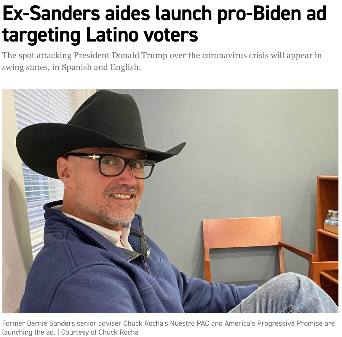 Ex-Sanders aides launch pro-Biden ad targeting Latino voters