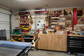 Tool wall & custom cabinets.