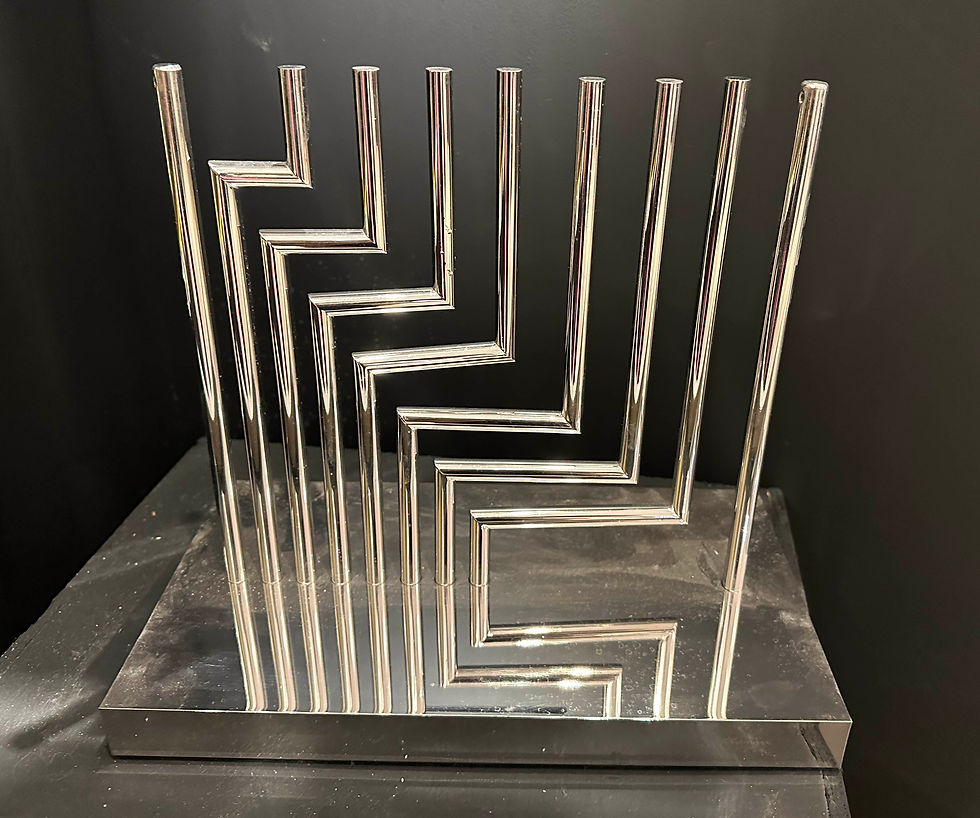 Thumbnail: Yaacov Agam Levels Menorah (Kinetic Menorah) , c. 1966