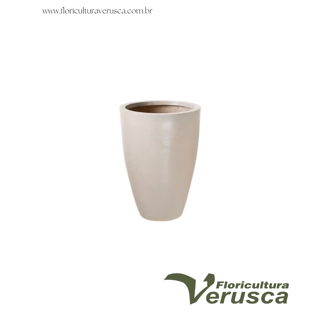Vaso liso N'77  (Branco mármore)
