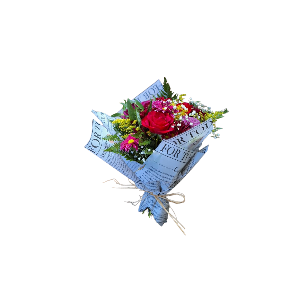 Mix com rosas