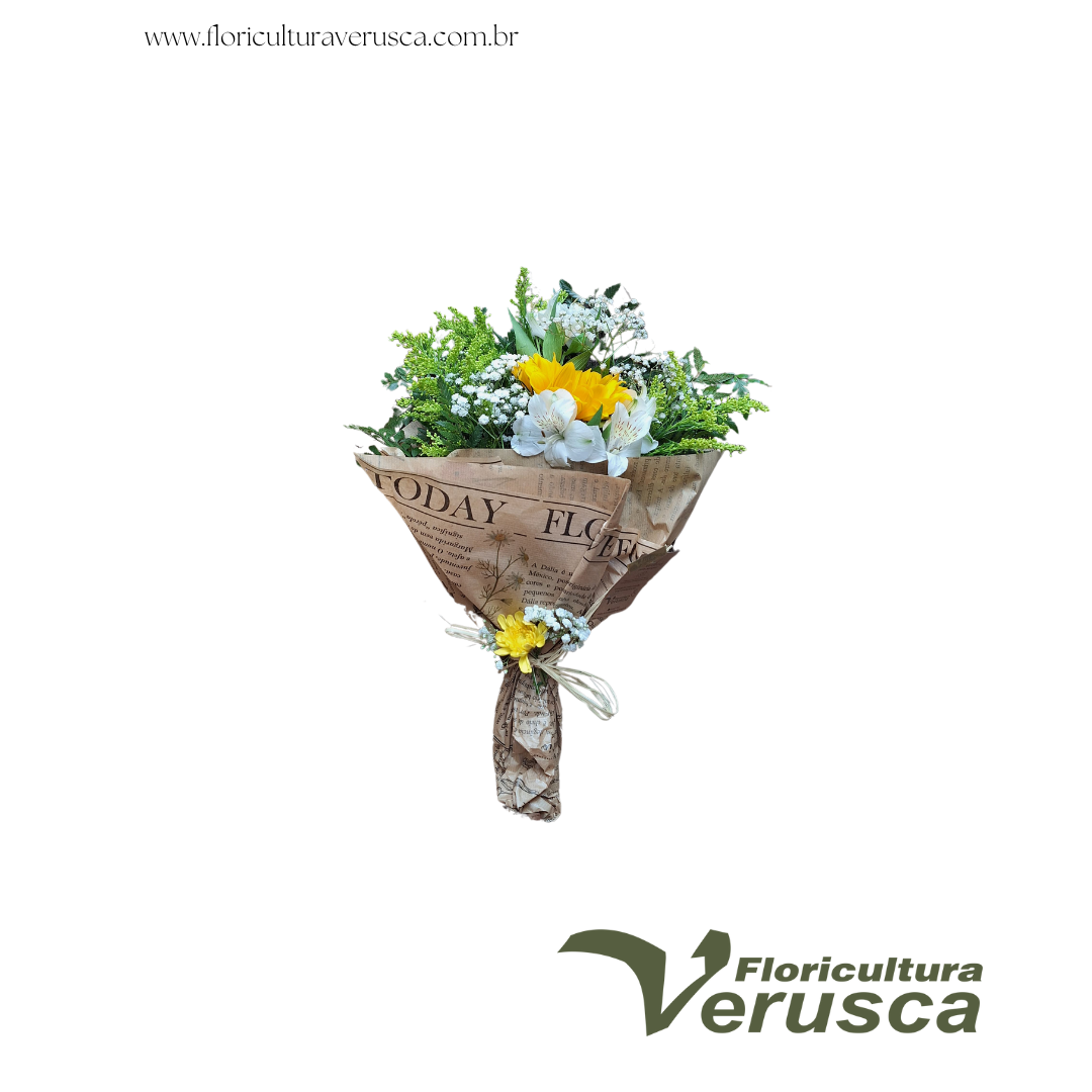 Buquê 6 Girassol c/ Astromelias