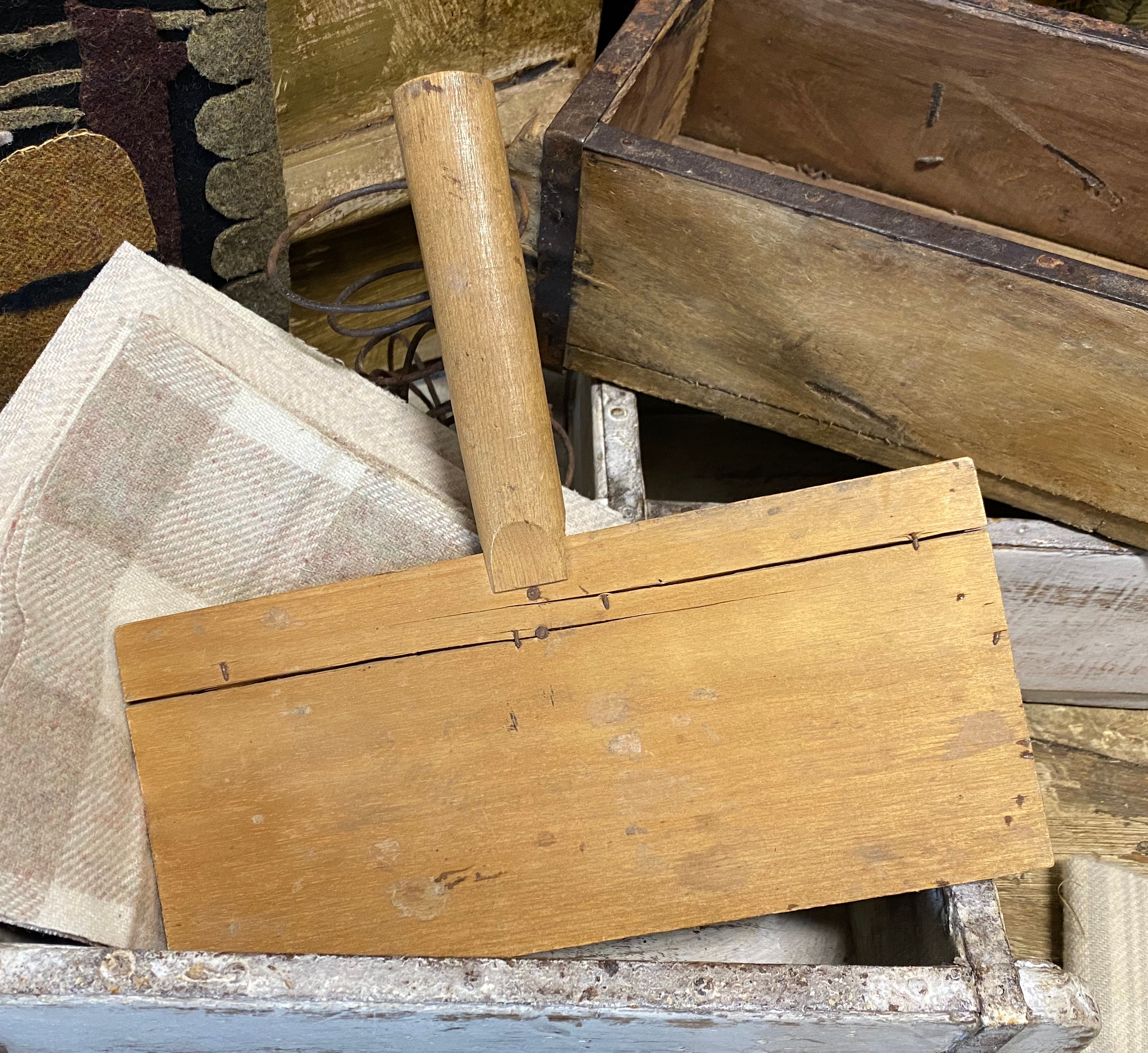 NEW!  Antique Wool Carder #34