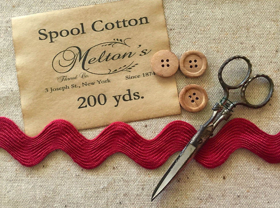 NEW! Primitive BARN RED Jumbo 1 1/2" Ric Rac Trim