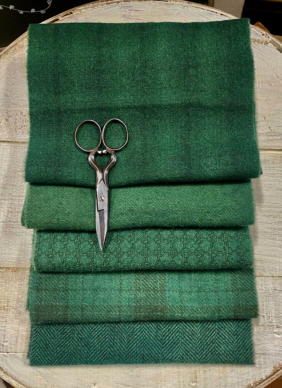 NEW!  "The Holly and The Ivy" Hand Dyed Wool Bundle