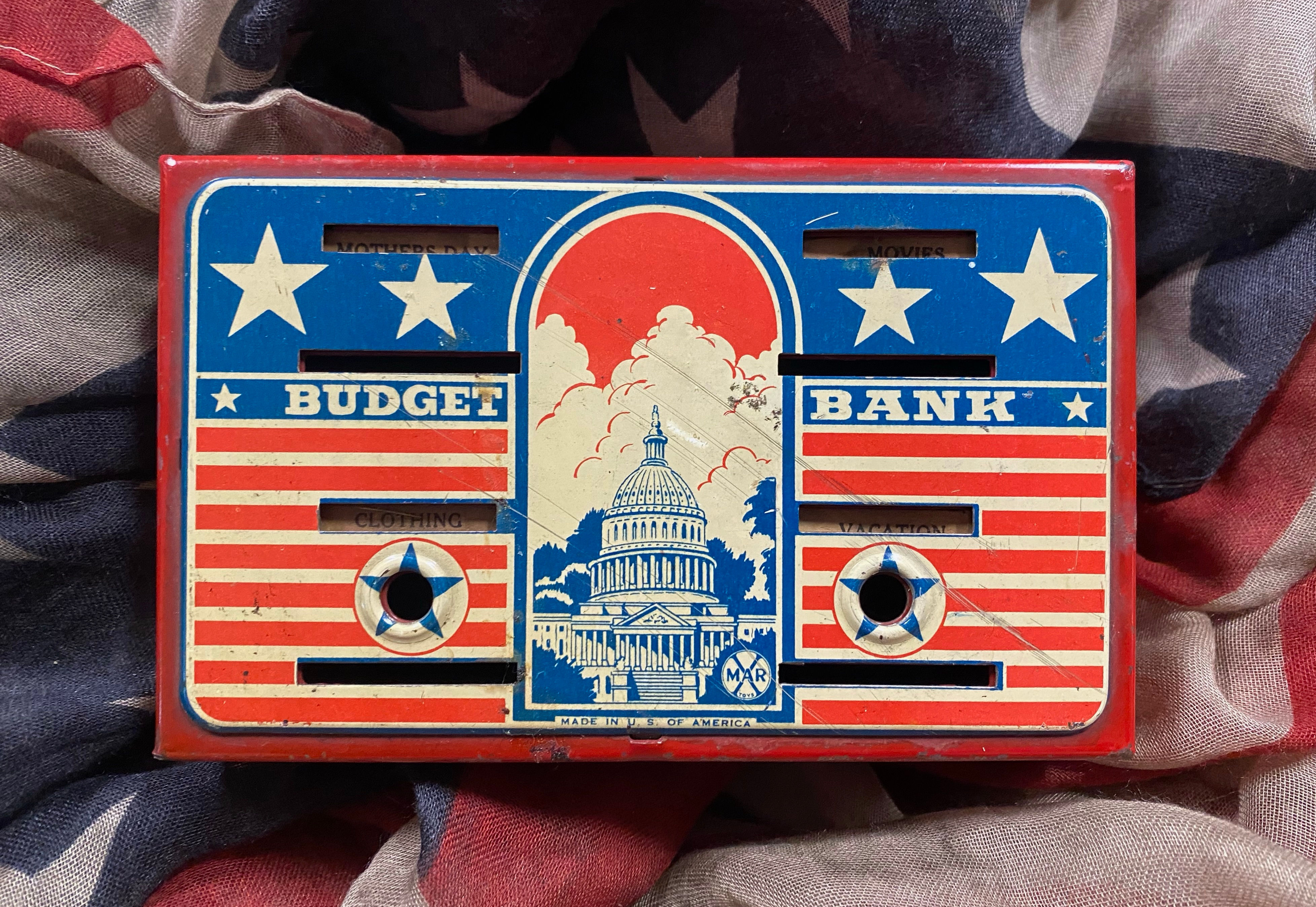 NEW!  "Vintage USA Bank Tin"