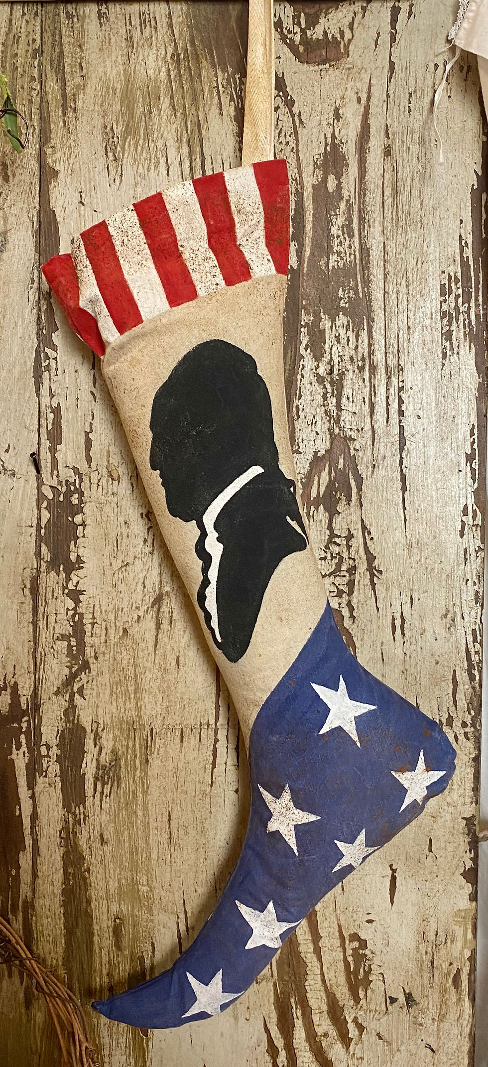 Thumbnail: NEW!  "Primitive Olde George Stocking"