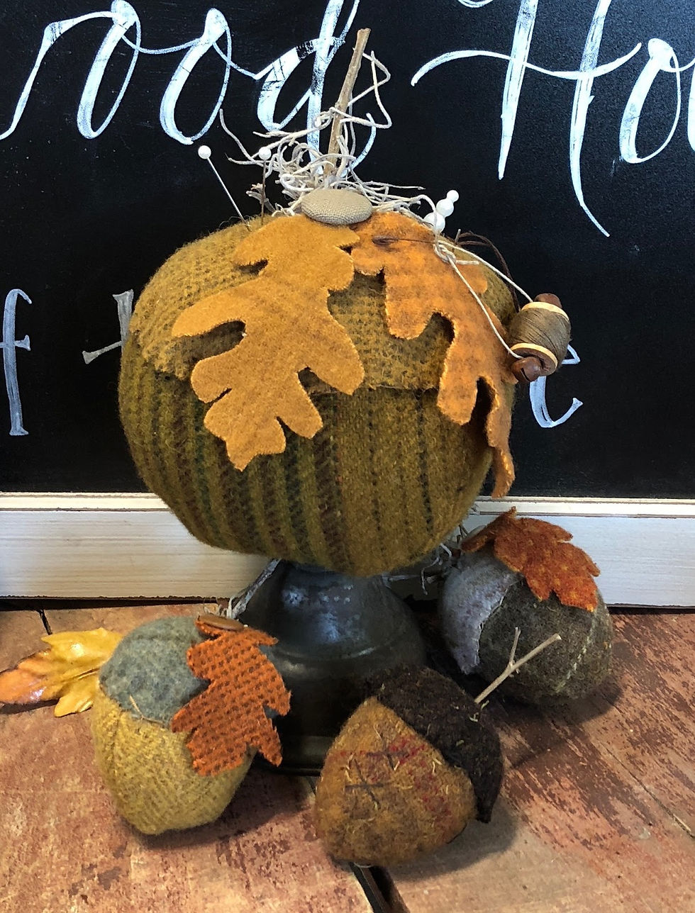 Thumbnail: NEW!  #714 "Autumn Leaves Acorns Please"