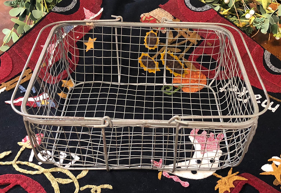 Thumbnail: NEW!  Olde Barn Find Wire Basket #1