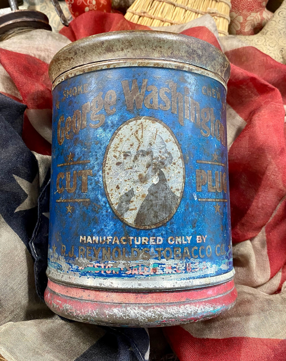 Thumbnail: NEW!  "George Washington Tobacco Tin"