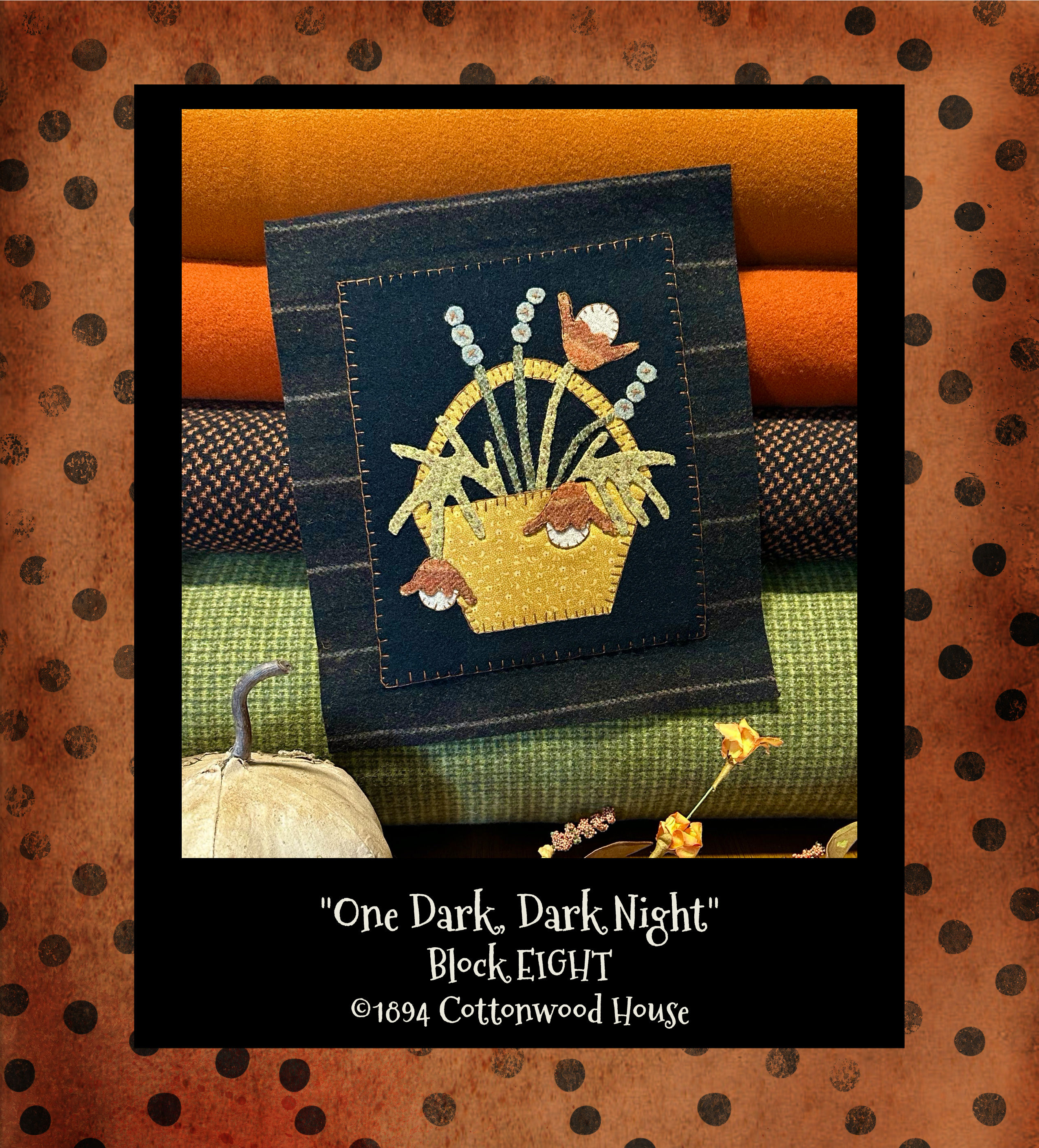 NEW!  #744 "One Dark, Dark Night" BLOCK EIGHT