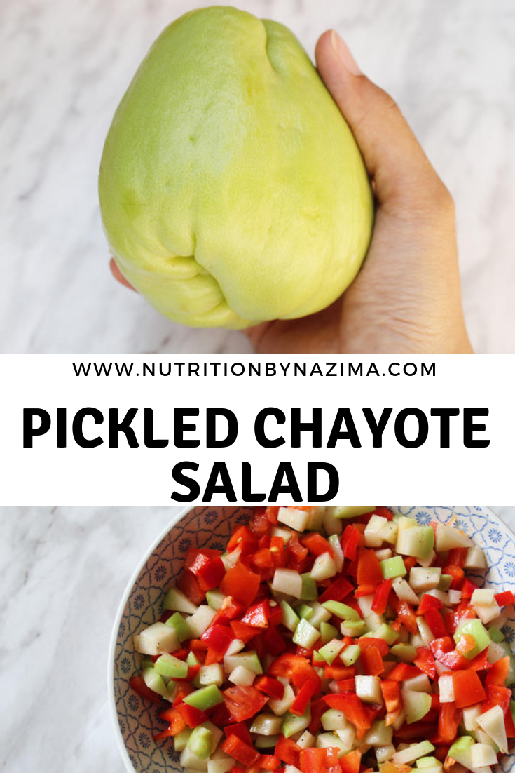 Pickled Chayote Salad The Healthy Muslims