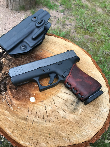 Glock43 X leather pistolgrip | G3Survival