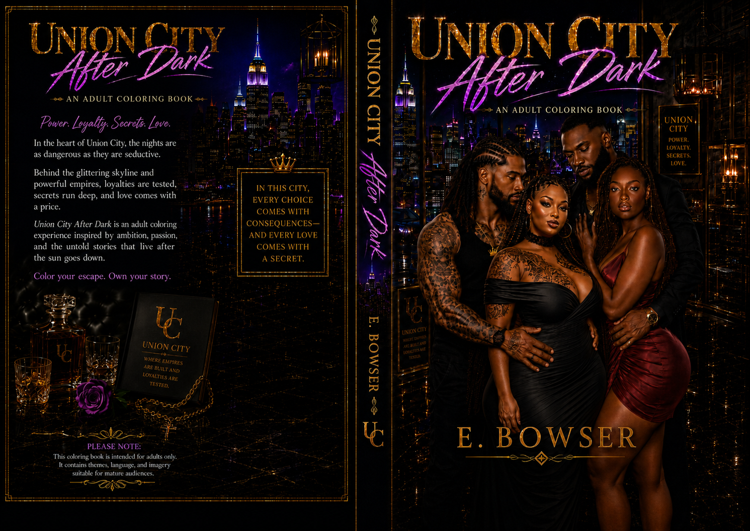 Union City After Dark Coloring Book