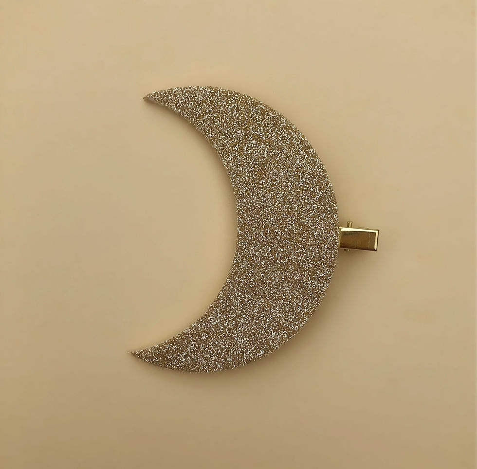 Presilha Lua Dourada moda infantil moda feminina acessórios para meninas carnaval fantasia