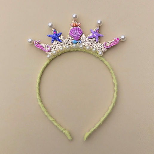Tiara Sereia Amarela moda feminina moda infantil acessórios para meninas acessórios femininos arco