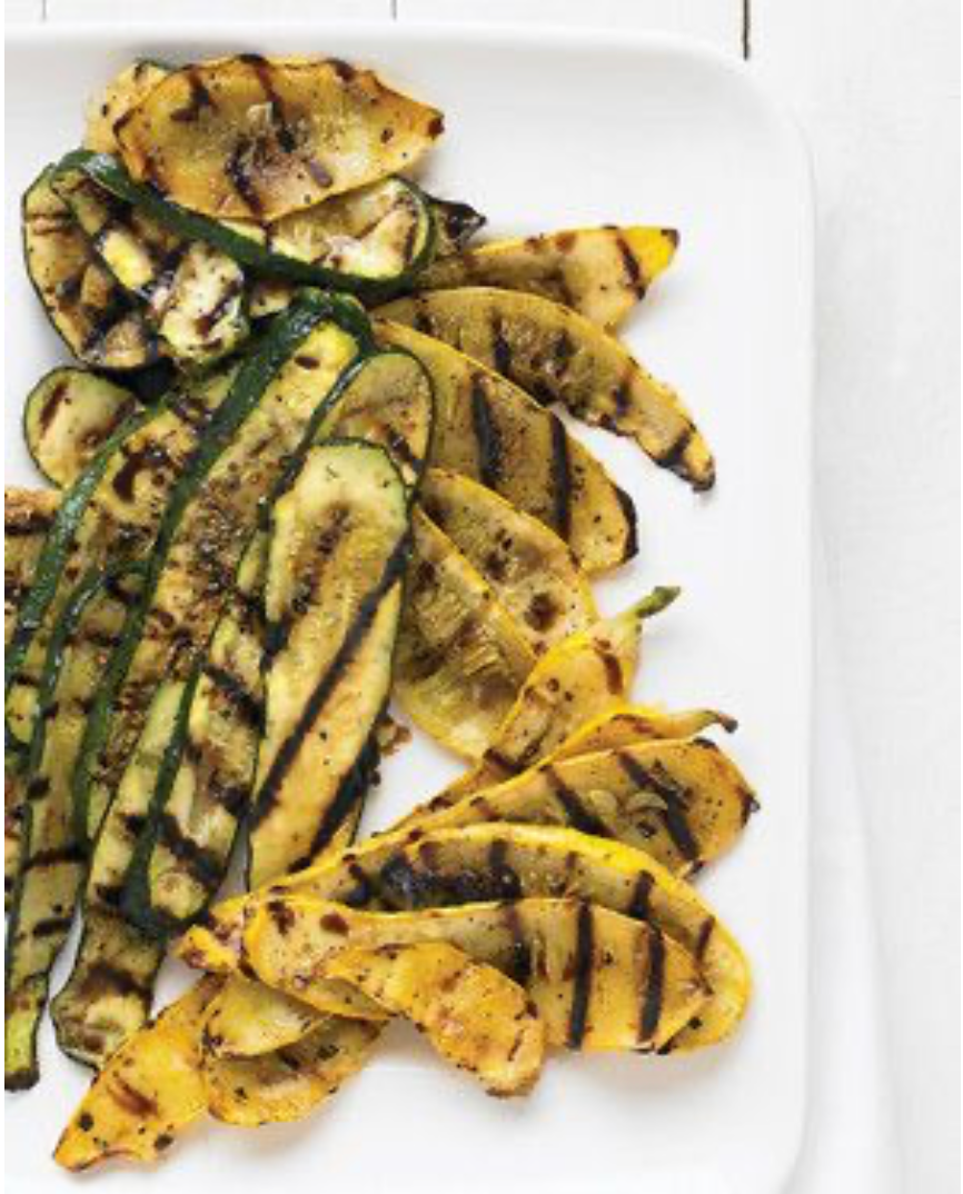Marinated and Grilled Zucchini and Summer Squash