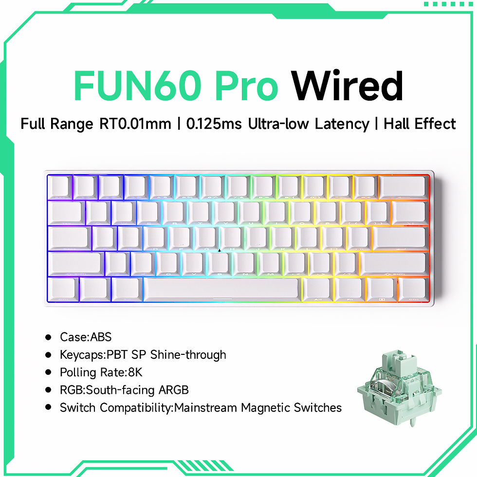 Thumbnail: Akko MonsGeek FUN68 FUN60 PRO&MAX  HE Magnetic Keyboard 60% 65% Gaming Keyboards