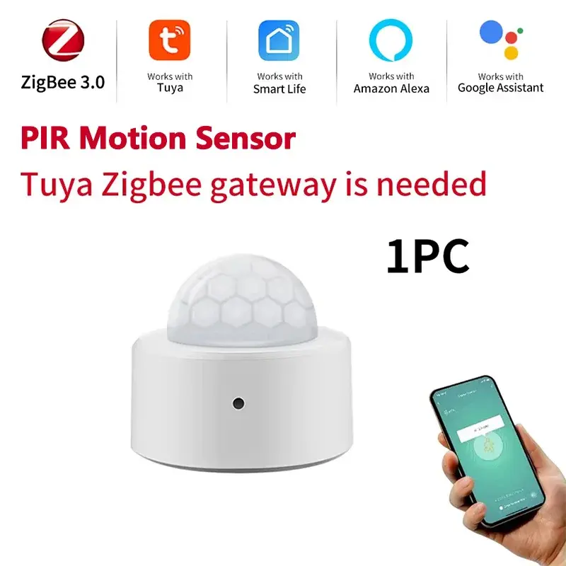 Thumbnail: Zigbee 3.0 PIR Motion Sensor & Light Detector Infrared Smart Sensor Wireless Hom