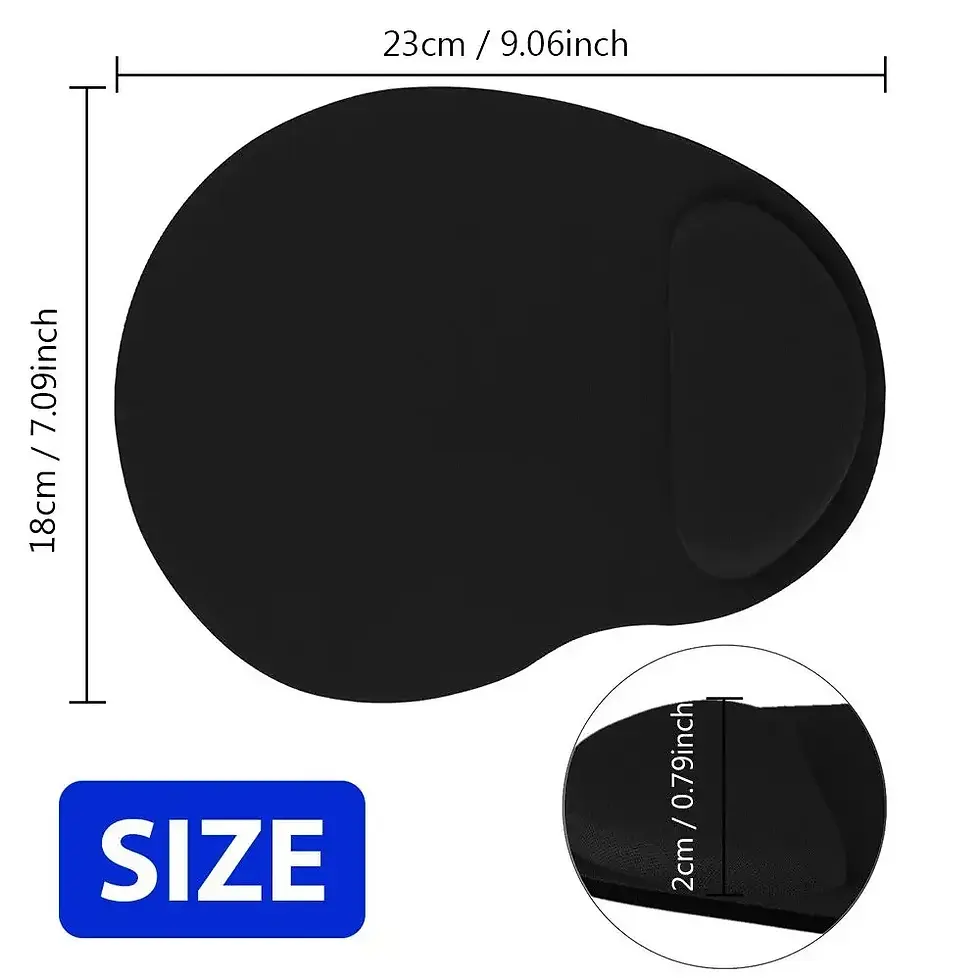 Thumbnail: Ergonomic Wrist Rest Mouse Pad Comfortable Wrist Support Non Slip Mice Mat Soft 