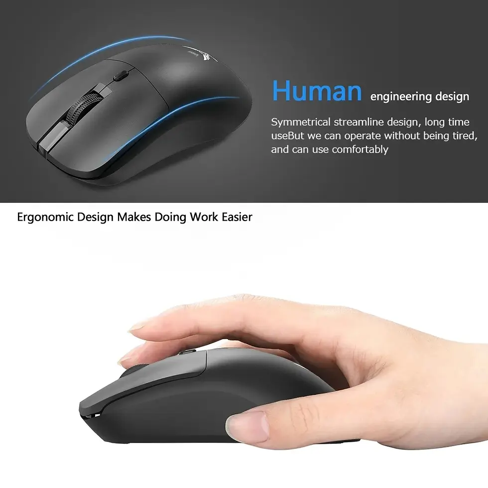 Thumbnail: 2.4G Wireless Mouse Gaming Mouse Ergonomic Mice 800-1200-1600 DPI Mouse Recharge