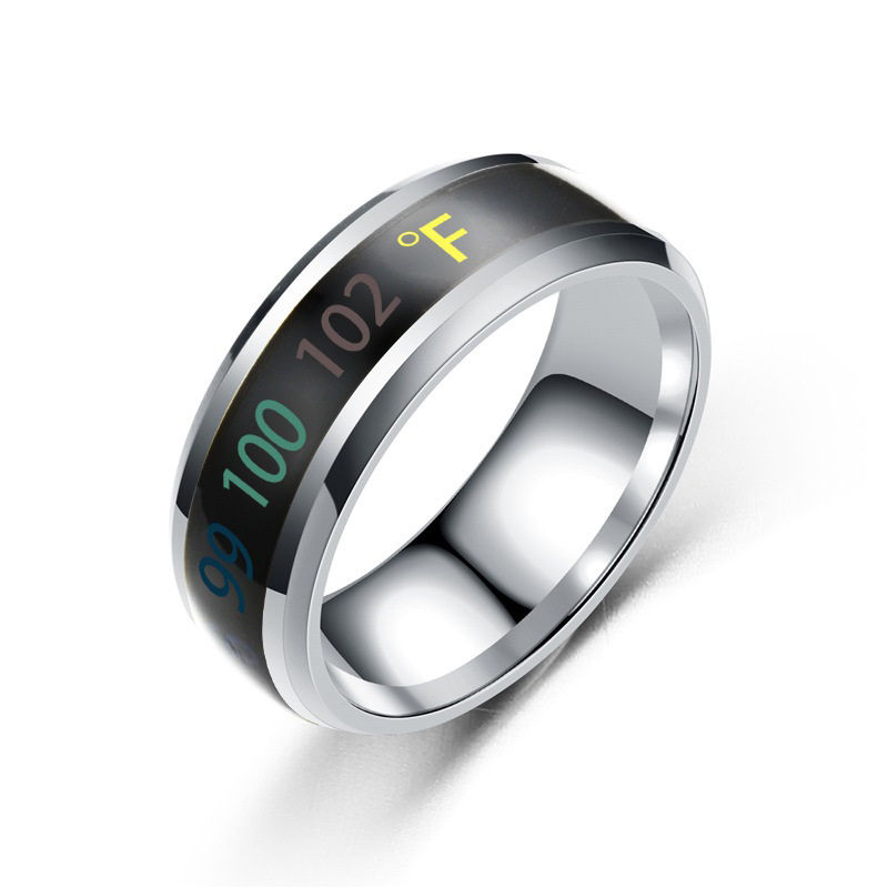 Thumbnail: Smart Stainless Steel Multifunctional Ring for Couple Mood Feeling Intelligent T