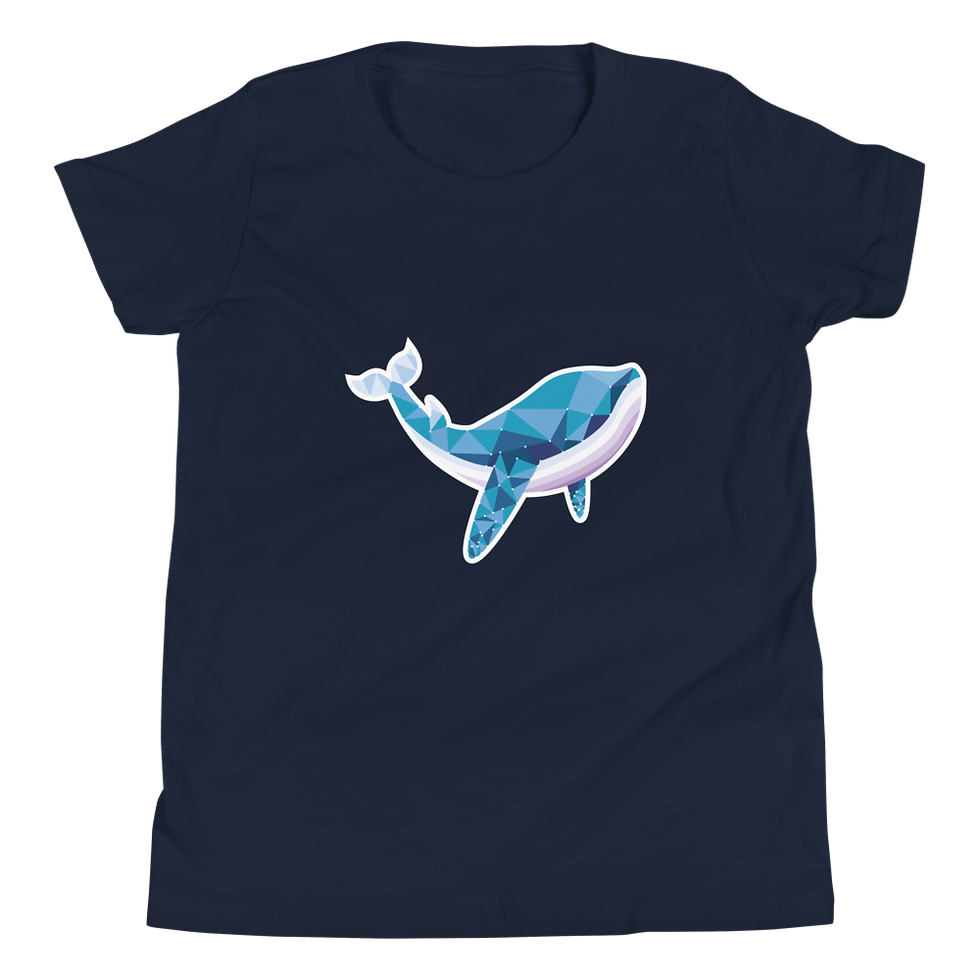 Youth Geometric Whale Short Sleeve T-Shirt