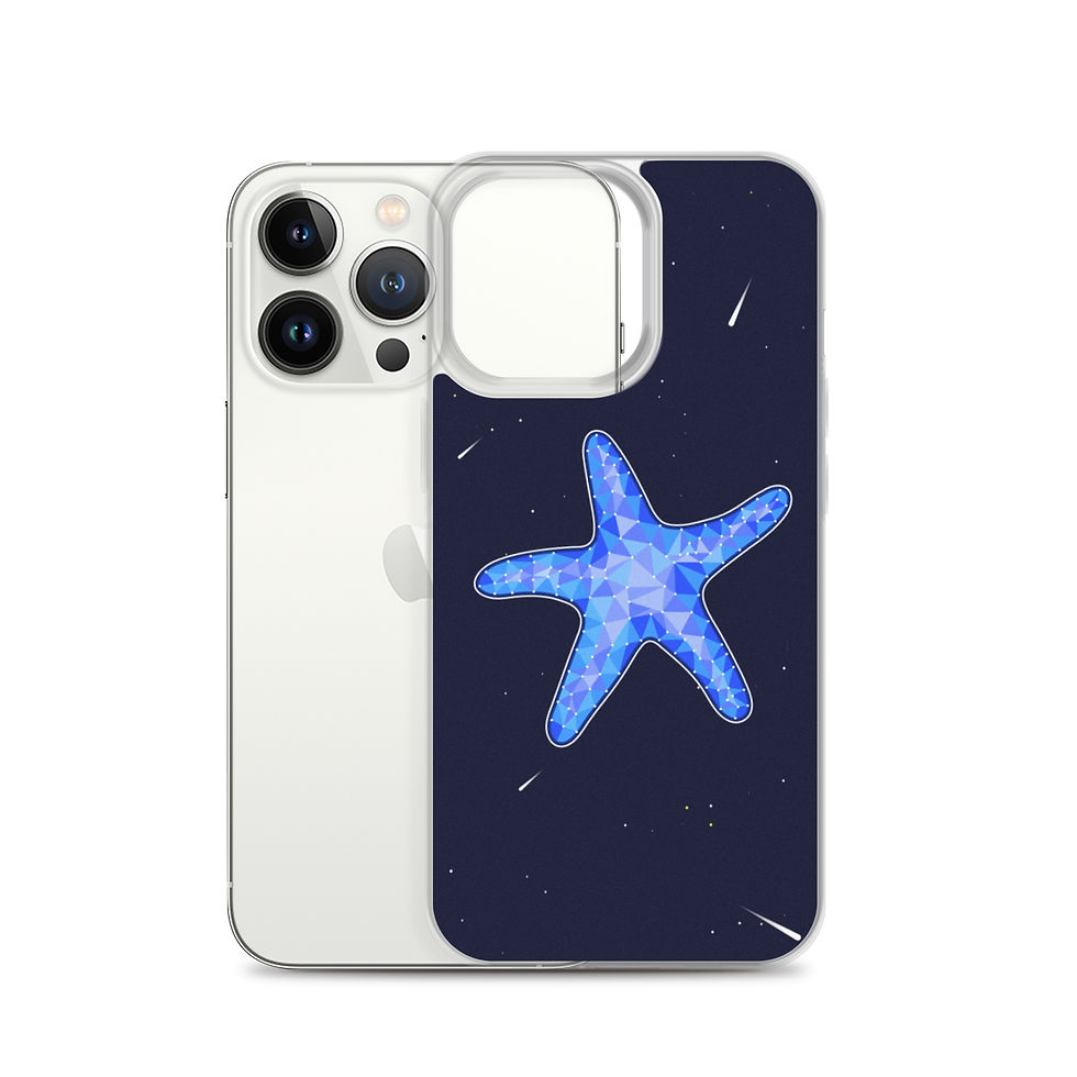 Thumbnail: Geometric Starfish in Space iPhone Case