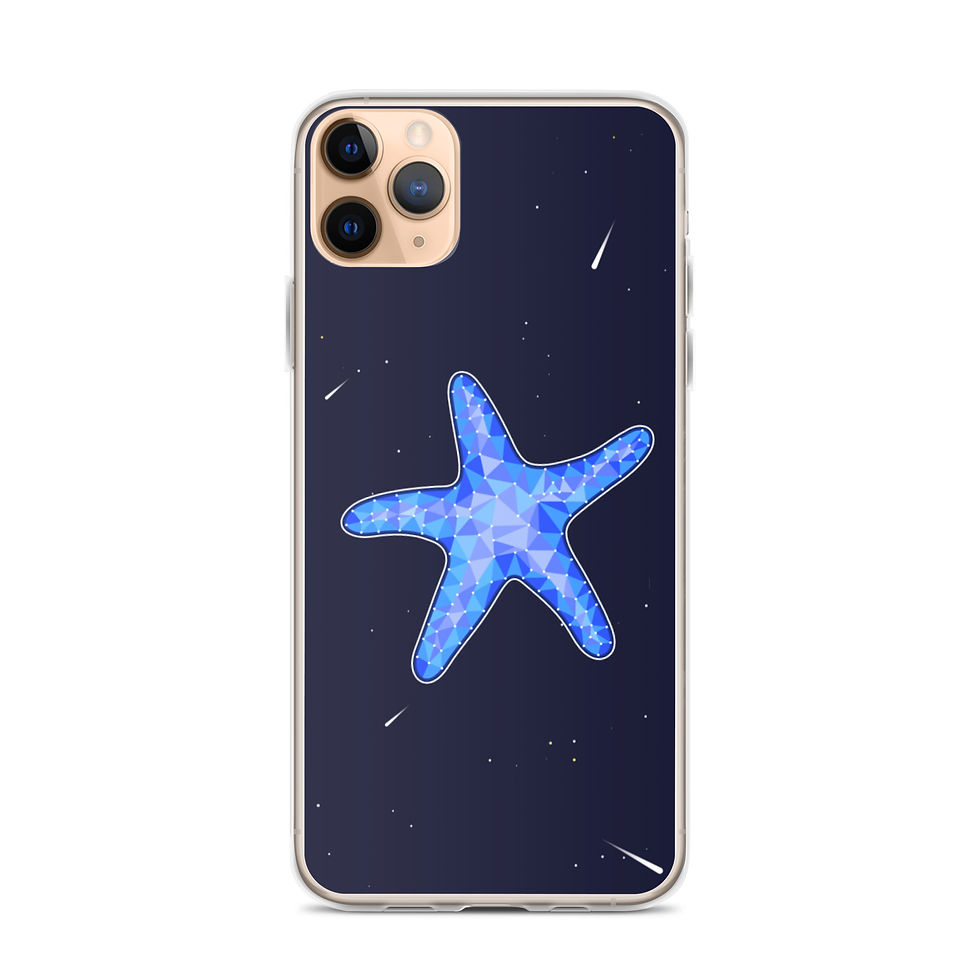 Thumbnail: Geometric Starfish in Space iPhone Case